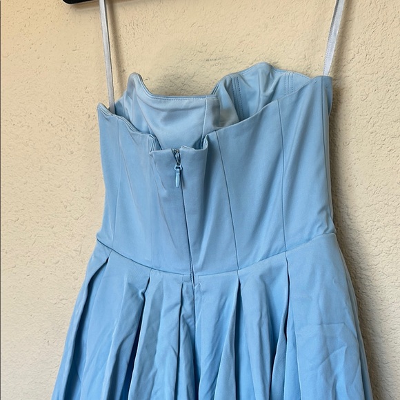 House of CB Audrey Tuscan blue Strapless‎ Midi sundress dress size XL NWOT - Picture 6 of 16